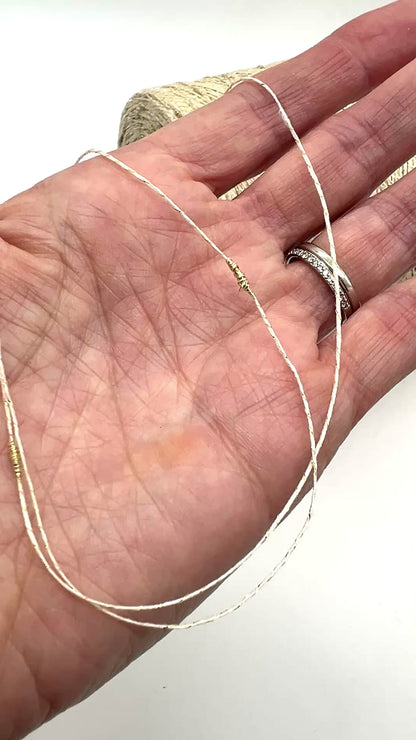 Cotton FANTASY FLAME Lurex Tweed Yarn, CRISTALLO, Luxury Collection by RiGo, Sold in Balls or on Cones, Lace Yarn, VARIABLE METRAGE/YARDAGE