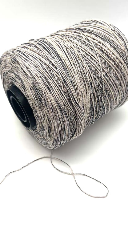 Cotton Fantasy LUREX Yarn, FLAG, Luxury Yarn by Ri.Go, Available in Ball and on Cone, Sport Weight, 280m/100g (306y/3.52oz)