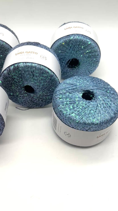 Paillettes Gradient ÉCLAIR, LIMITED 125-Year Anniversary Edition, Luxury Italian Yarn by Lana Gatto, Fine Weight, 130m/25g (142y/0.88oz)