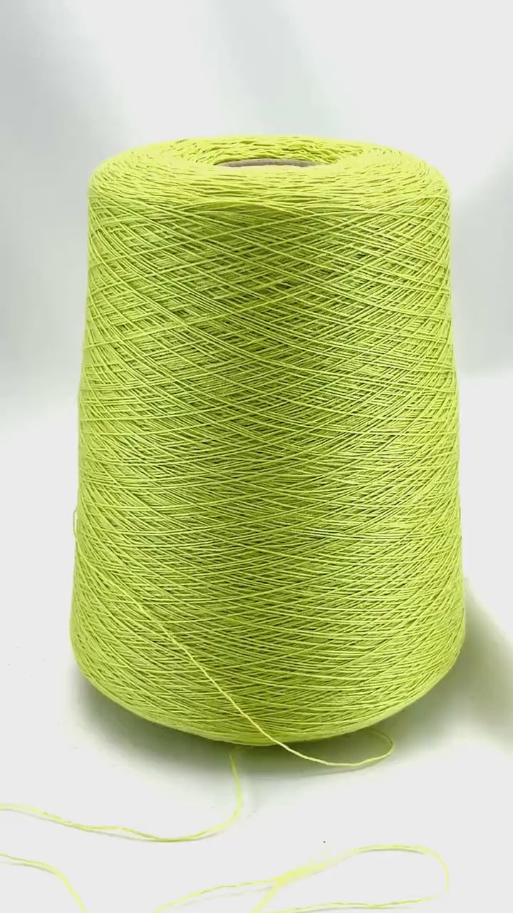 Loro Piana SUPERCASH 100% cashmere lace yarn in Fluo Lemon, iDOKNiT shop