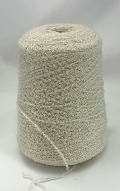 Zegna Baruffa 80 percent cashmere 20 percent silk boucle Italian textured yarn ball and cone from iDOKNiT