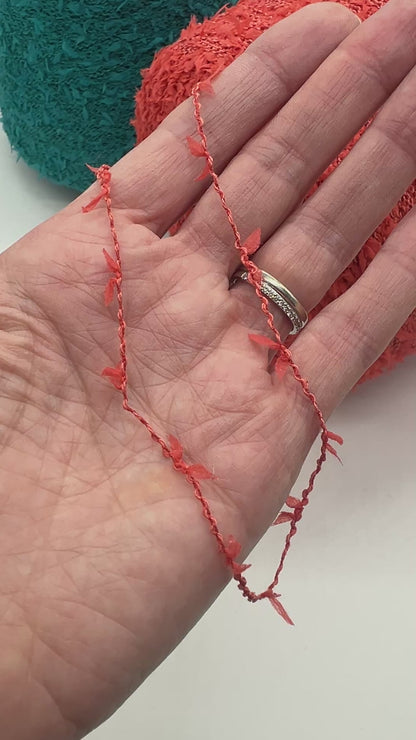 Filati BE.MI.VA DOREEN cotton polyamide fancy yarn cone lace weight