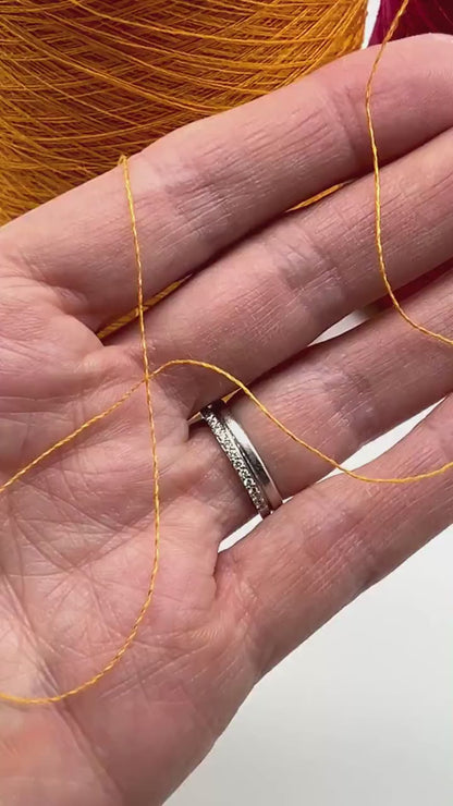 Silk Cotton Yarn, Premium Italian Yarn by Botto Giuseppe, EXTRA-FINE Yarn, 3500m/100g (3827y/3.52oz)