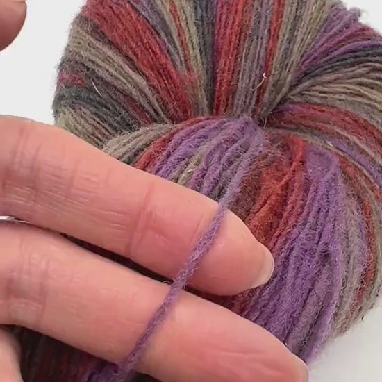 Dundaga hand dyed multicolored Latvian wool and merino fingering weight yarn from iDOKNiT