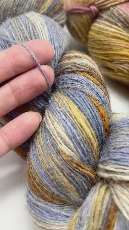 Dundaga 6.1 Gotland and German Shepherd Merino 100% Yarn, Available in Skeins or Cake, Fingering Weight, Single Ply, 420m/100g (459y/3.52oz)