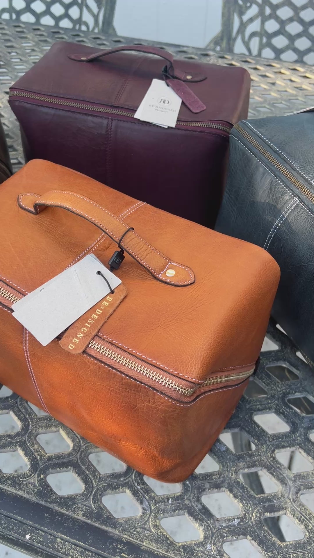 RE PROJECT 10 handcrafted Urban Leather beauty box style knitting needle and notion organizer case from iDOKNiT