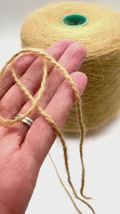 Filati Biagioli Modesto Italian angora lace yarn in soft fluffy texture, luxury light fingering yarn made in Italy, photographed by iDOKNiT for premium knitting and crochet projects