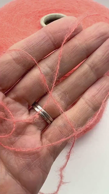 BABY SURI Alpaca BRUSHED Fluffy Knitting Yarn, Premium Italian Yarn by Filitaly Lab, Available in Balls and on Cones, Lace Weight, 950m/100g (1038y/3.52oz)