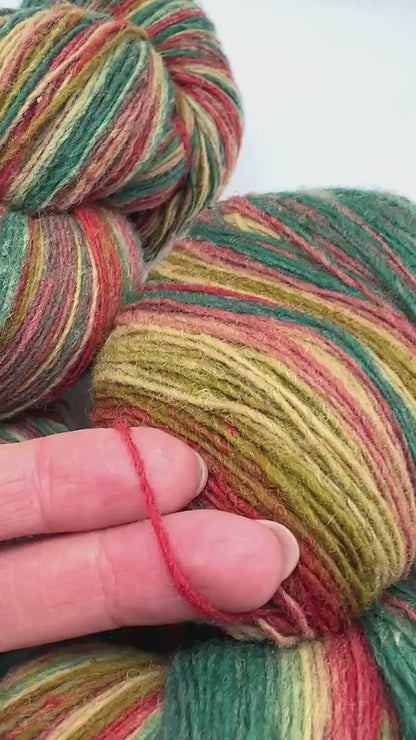 Dundaga 6.1 Merino Wool Blend Yarn, Available in Skeins or Cake, Fingering Weight Single Ply, 420m/100g