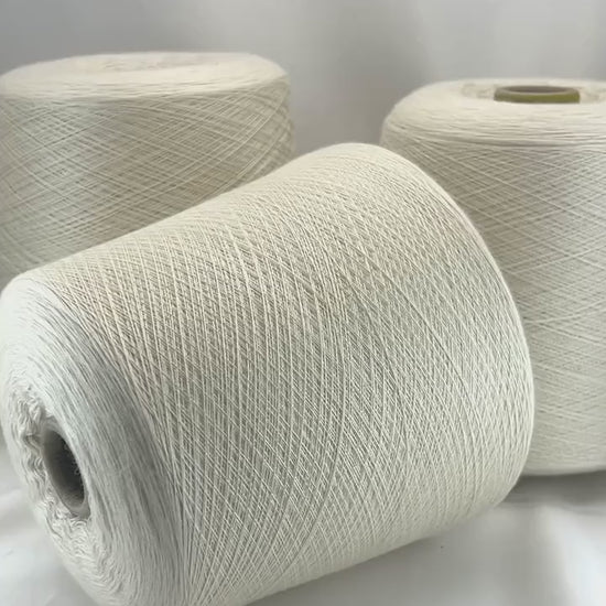 Luxury cashmere silk yarn CASH SETA from an exclusive Italian mill
Fine lace-weight cashmere silk yarn in off-white color
Italian cashmere silk cone yarn with exceptional meterage
Luxury knitting yarn for shawls, sweaters, and weaving
Cashmere silk lace yarn with elegant drape and softness