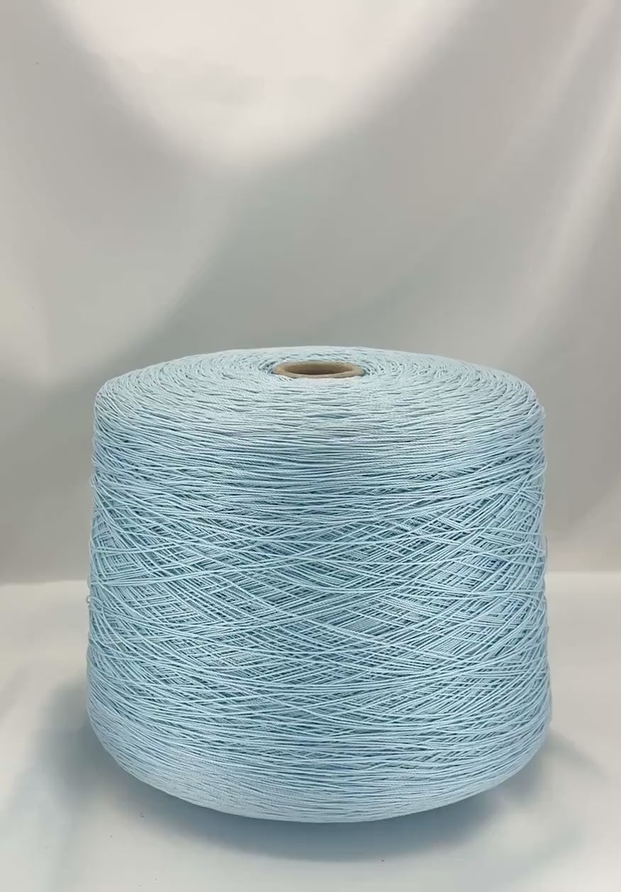 Sesia Cable 8MG mercerized cotton lace weight yarn in hand wound balls from iDOKNiT