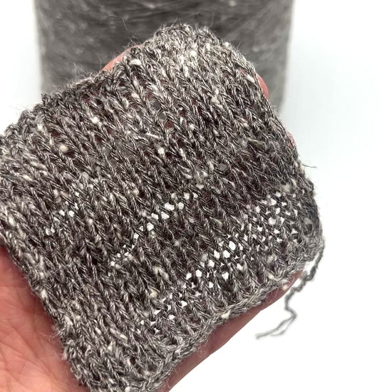 Loro Piana Shantung Jaspe wild tussah silk tweed lace weight yarn balls from iDOKNiT
