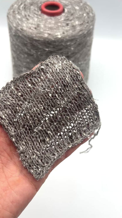 Loro Piana Shantung Jaspe wild tussah silk tweed lace weight yarn balls from iDOKNiT