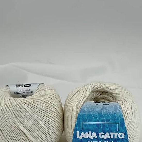 Lana Gatto COTLIN cotton linen yarn made in Italy