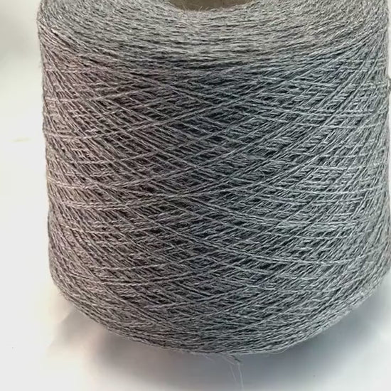 PROFILIO CASHAIR cashmere camel hair yarn in Grey Melange, Italian lace weight yarn for sweaters, cardigans, shawls, and luxury knitwear.
