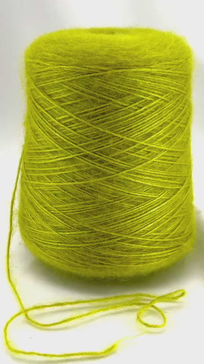 Cone yarn silk mohair blend for knitting and weaving