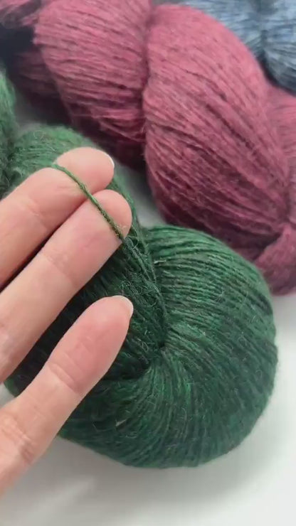 Dundaga 6.1 Gotland Sheep 100% Wool Yarn, Available in Skeins or Cake, Fingering Weight, Single Ply, 420m/100g (459y/3.52oz)