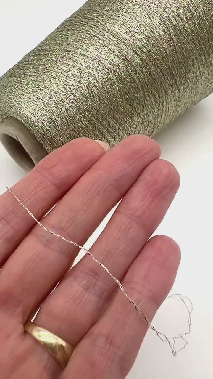 Ultra-fine 4600m viscose lurex yarn made in Italy — iDOKNiT Shop