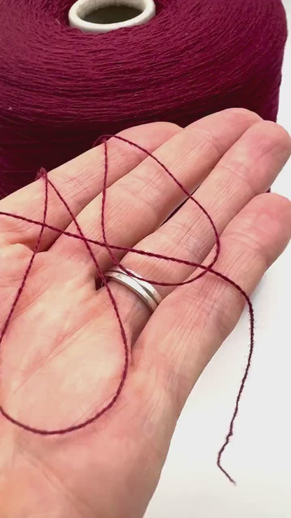 Merino 80 Cashmere 20 Yarn, FLANELL, Premium Italian Yarn by CARIAGGI, Available in Balls and on Cones, Lace Weight, 2000m/100g (2187y/3.52oz)