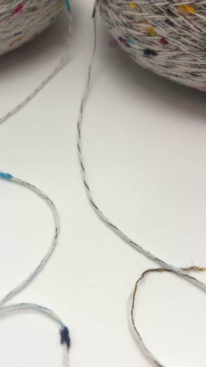 Mohair Merino CABLE Tweed, LIFE, Luxury Selection Italian Yarn by RiGo, Available in Balls and on Cone, Sport Weight, 350m/100g (382y/3.52oz)