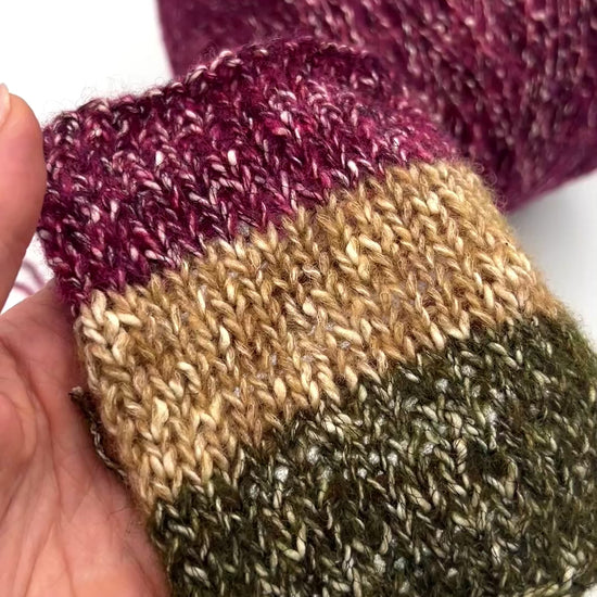 LINEAPIU TACOS Italian cotton linen wool blend DK weight irregular slub fantasy textured yarn on cone for knitting crochet and weaving from iDOKNiT