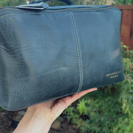 RE PROJECT 10 handcrafted Urban Leather beauty box style knitting needle and notion organizer case from iDOKNiT