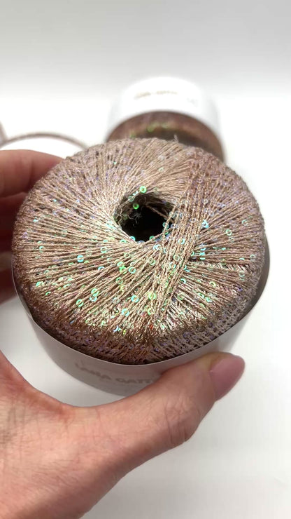 Paillettes Gradient ÉCLAIR, LIMITED 125-Year Anniversary Edition, Luxury Italian Yarn by Lana Gatto, Fine Weight, 130m/25g (142y/0.88oz)