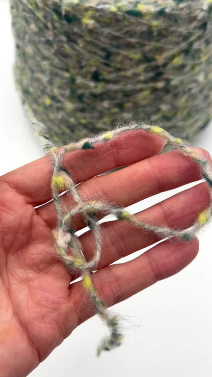 Lineapiu Italia Douglas mohair merino wool DK weight tweed yarn in hand wound balls from iDOKNiT