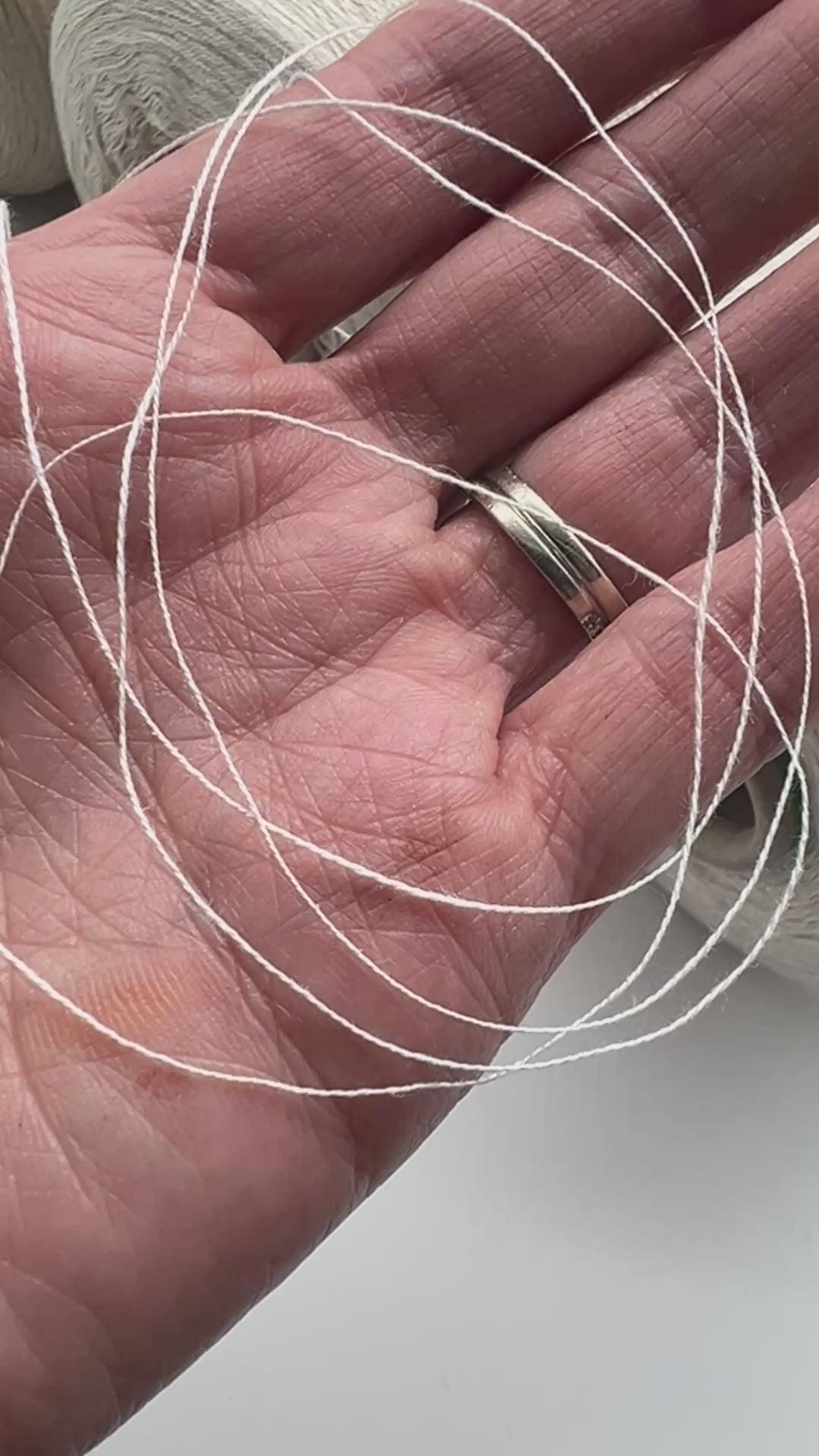 Servizi e Seta GANSHU luxury Italian yarn on cone, 55% mulberry silk and 45% linen blend, extra-fine lace weight for summer knitting and crochet at iDOKNiT.