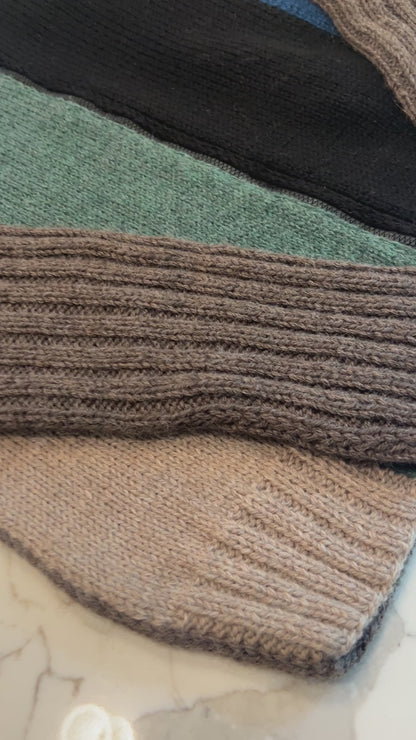 LOVE ACTUALLY Movie–Inspired Multicolor Full-Zip Turtleneck Cardigan, Handmade Custom Knit Sweater, Vintage-Style Made-to-Order Gift