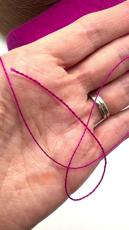 Close-up of iDOKNiT SÜDWOLLE GROUP VICTORIA yarn, showing the ultra-fine Lace weight texture of 100% Extrafine Merino Wool (Superwash) in a ready-to-use ball.