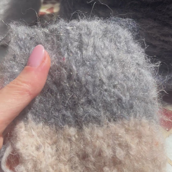 Millefili Wlariga Italian brushed blown baby alpaca DK weight yarn in hand wound balls from iDOKNiT