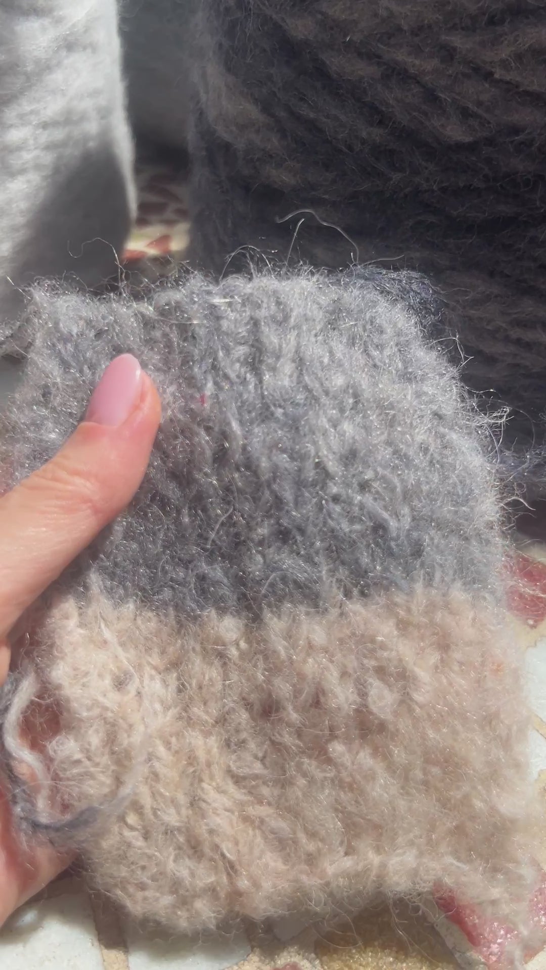 Millefili Wlariga Italian brushed blown baby alpaca DK weight yarn in hand wound balls from iDOKNiT