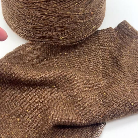 FILCOM TIBET TWEED 50% yak and 50% silk luxury Italian tweed yarn in a fine fingering weight for high-end knitting at iDOKNiT.