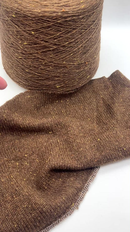 FILCOM TIBET TWEED 50% yak and 50% silk luxury Italian tweed yarn in a fine fingering weight for high-end knitting at iDOKNiT.