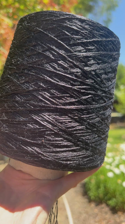 PAILLETTES Mulberry Silk Yarn, MULBERRY, Luxury Italian Yarn by Servizi E Seta, Sold on Cones, Sport Weight, 300m/100g (328y/3.52oz)