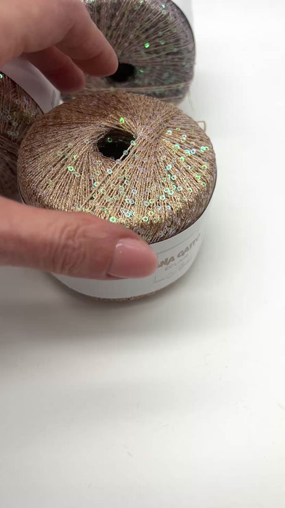 Paillettes Gradient ÉCLAIR, LIMITED 125-Year Anniversary Edition, Luxury Italian Yarn by Lana Gatto, Fine Weight, 130m/25g (142y/0.88oz)