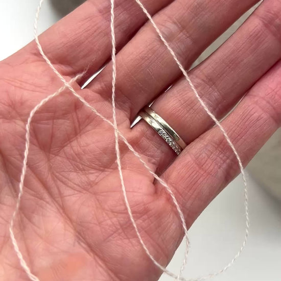 Prestige iDOKNiT ELEGANCE 100% Cashmere lace weight yarn, 2-ply Nm 2/36 construction, sourced from Italian luxury fashion stock for elite softness and professional knitting.