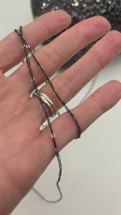 PAILLETTES Cable Yarn, SEQUINS, Cucinelli-Style Premim Italian Yarn by Cofil, Available in Balls or Cones, Lace Weight, 460m/100g (503y/3.52oz)