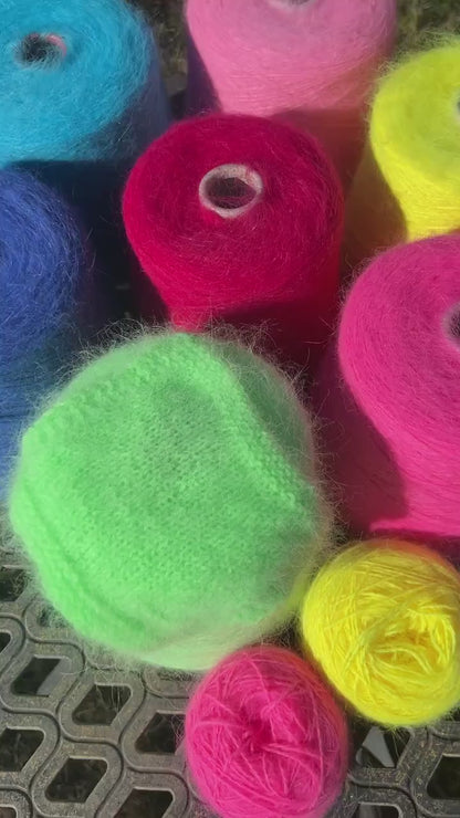 Angora 80 Yarn, CHIARA, Ultra Soft Luxury Italian Yarn by FILCOM, Available in Balls and on Cones, Sport Weight, 450m/100g (492y/3.52oz)
