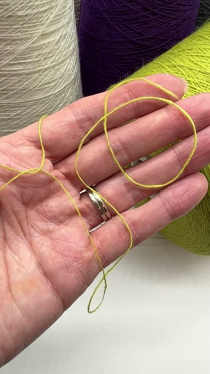 Premium iDOKNiT lace weight yarn, MAGREB by New Mill Italy. High-quality blend of 80% wool and 20% polyamide, offering 450-490m per 100g. Authentic Italian-made yarn curated by iDOKNiT for fine, durable knitting projects requiring a light fingering weight and soft finish.