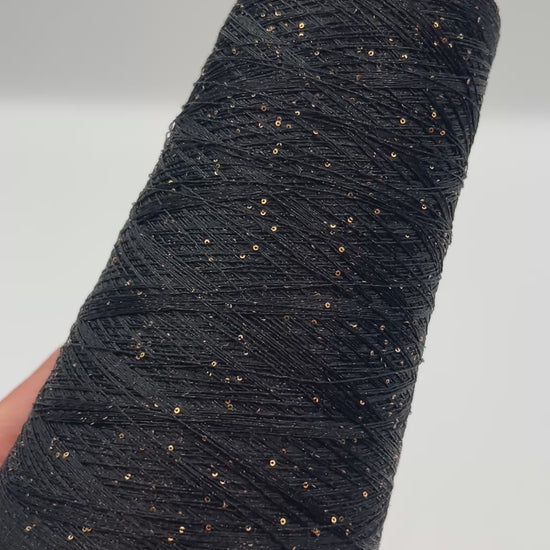 Luxury Italian paillettes lurex yarn by VIMAR 1991
Chanel-style fashion yarn with viscose and paillettes
Extra-fine Italian companion yarn with elegant sparkle
Luxury couture yarn for weaving and knitwear
Soft viscose paillettes yarn on original cone