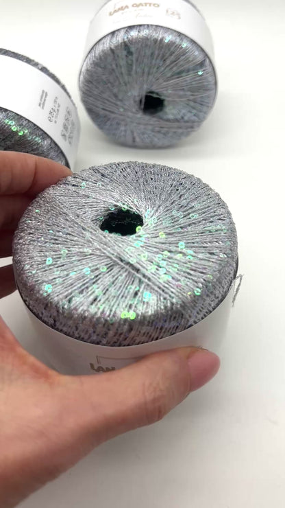 Paillettes Gradient ÉCLAIR, LIMITED 125-Year Anniversary Edition, Luxury Italian Yarn by Lana Gatto, Fine Weight, 130m/25g (142y/0.88oz)