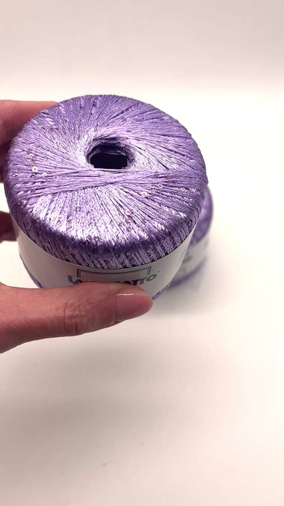 Lana Gatto Classic sequin yarn ball, 100% polyester, 25g - IDOKNIT Shop