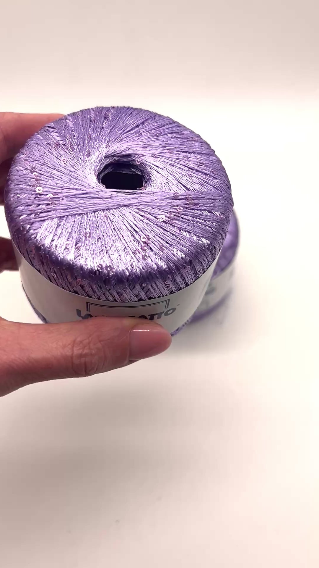 Lana Gatto Classic sequin yarn ball, 100% polyester, 25g - IDOKNIT Shop