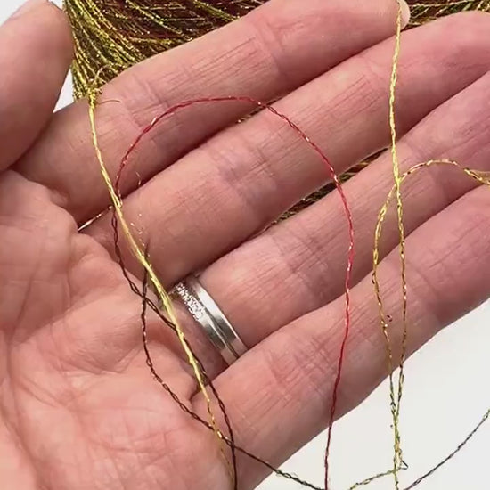 MISSONI yarn, metallic yarn, lurex yarn, Italian yarn, couture yarn, fashion house yarn, shimmer yarn, sparkle yarn, weaving yarn, knitting yarn, crochet yarn, companion yarn, carry along yarn, luxury yarn