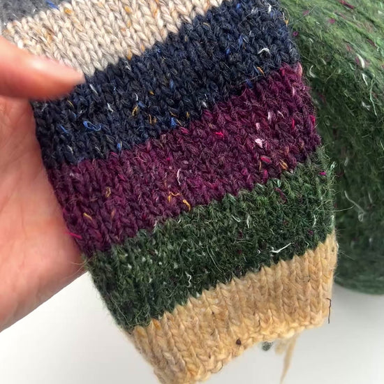 Pecci Filati Cous Cous double tweed fantasy alpaca sport weight yarn in balls from iDOKNiT
