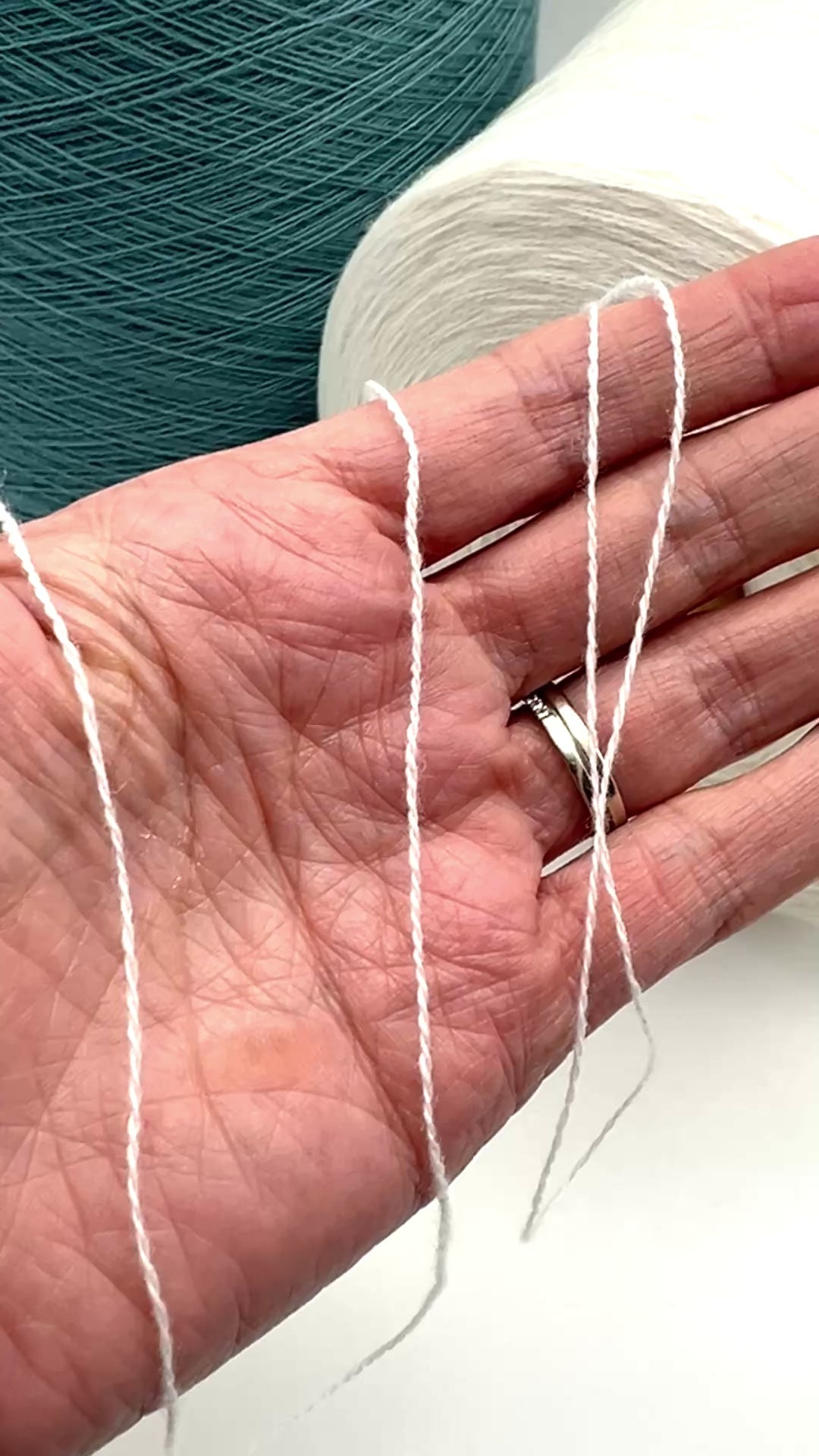 Luxury Loro Piana LEGEND 2/27 lace yarn made in Italy, 50% cashmere and 50% merino wool blend with refined marl effect, ultra-fine high-yardage yarn for multi-strand knitting, machine knitting, and luxury garments, available at iDOKNiT yarn shop