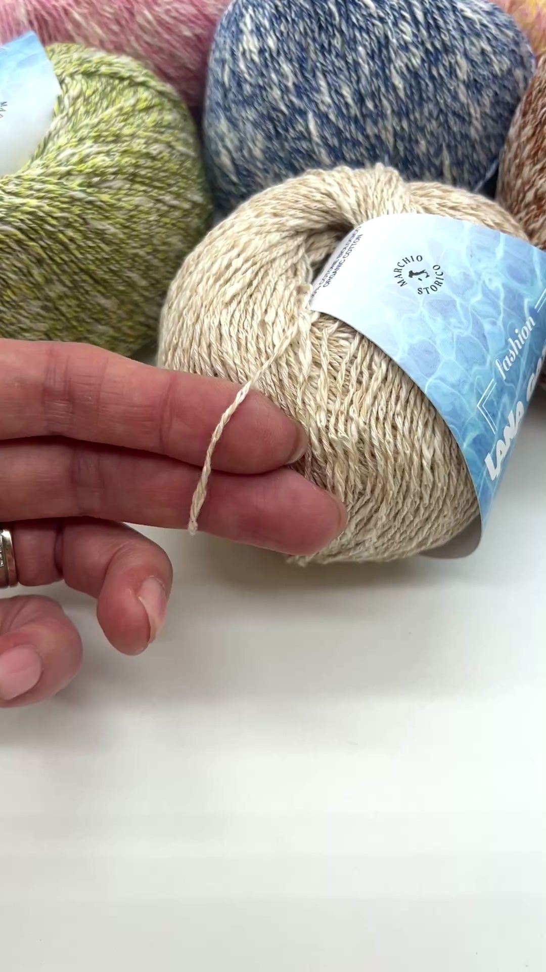 lana gatto lime organic cotton yarn sport weight italy
mouline flamme cotton yarn lana gatto lime 165m 50g
textured organic cotton yarn for summer tops cardigans
italian cotton yarn subtle texture breathable knitwear
lana gatto lime fashion collection summer yarn close up