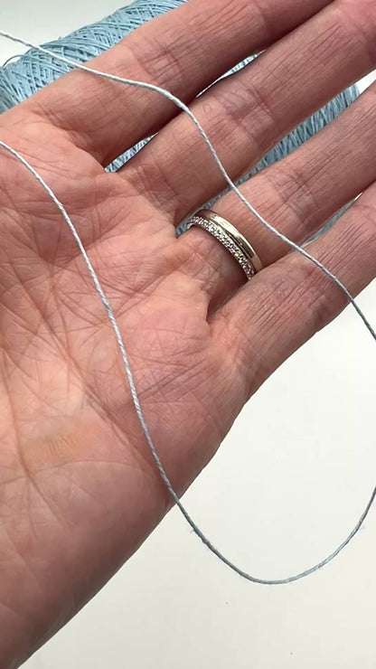 Elite iDOKNiT lace weight yarn, 100% Pure LINEN by STORAI Italy. High-quality plant fiber with a rustic texture and elegant sheen, 450-490m/100g. Authentic Italian-made summer yarn curated by iDOKNiT for breathable, durable garments that soften beautifully over time.